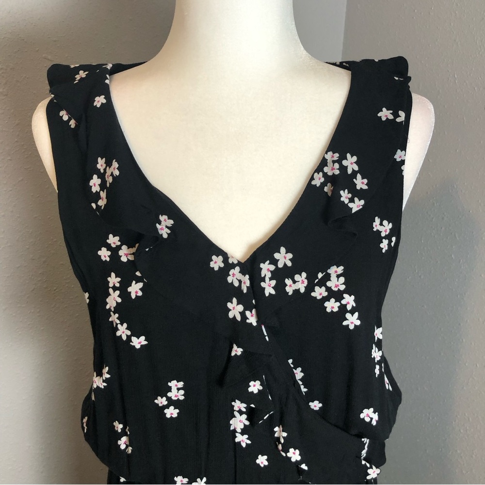 J.Jill Maxi Dress faux wrap size MP